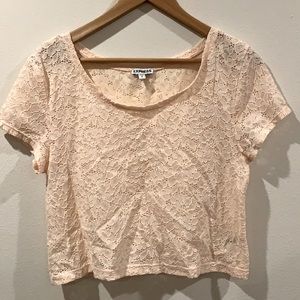 Express woman’s lace crop top : NWOT